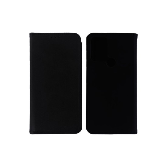 Leather Flip Cover with Internal Pocket for TCL 30 SE Black Leather Flip Cover with Internal Pocket for TCL 30 SE Black